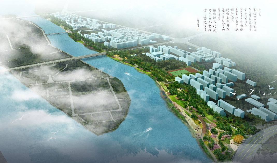[浙江]金华市城南桥至河盘桥段滨河景观设计竞标方案汇总（三）-滨水休闲景观-筑龙园林景观论坛