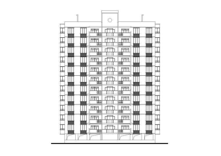 点式模型高层su资料下载-[江西]南昌星港小镇点式小高层住宅楼建筑施工图