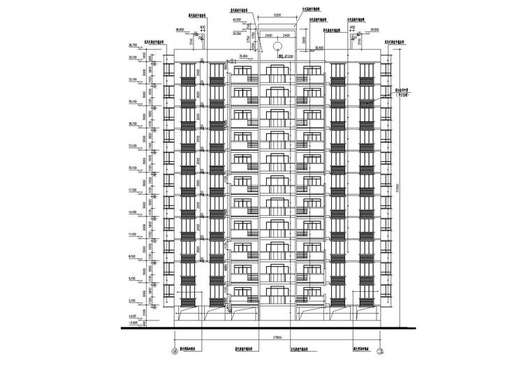 [江西]南昌星港小镇点式小高层住宅楼建筑施工图_2