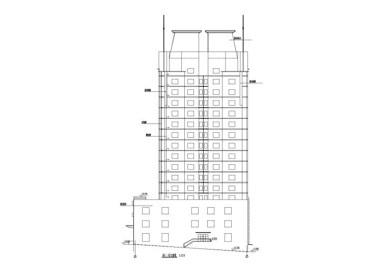 [吉林]高层底商式博士后公寓楼建筑施工图_2