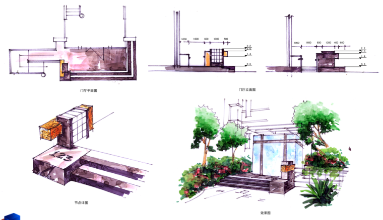 [成都]博瑞植物概念设计范本方案文本（景观手绘平面图，效果图）_7