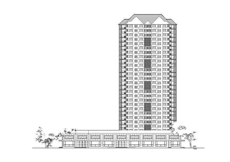 园型建筑施工图资料下载-[湖南]长沙华银园高层住宅居住施工图