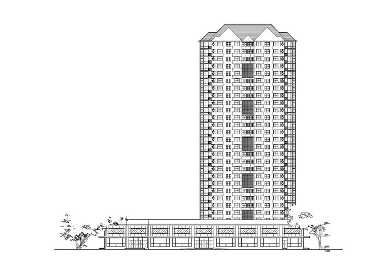 园型建筑施工图资料下载-[湖南]长沙华银园高层住宅居住施工图