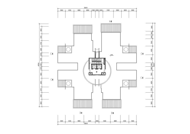 二十六层塔式住宅楼建筑设计方案图_6