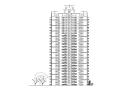 二十六层塔式住宅楼建筑设计方案图
