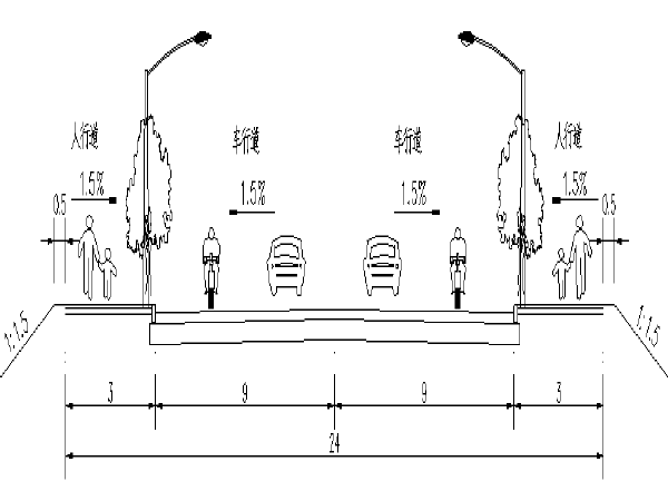 四川道路交通护栏资料下载-杭州市道路工程施工图设计