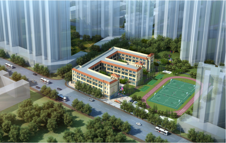 50班小学设计资料下载-[惠州]30班小学建筑方案文本（CAD+JPG）