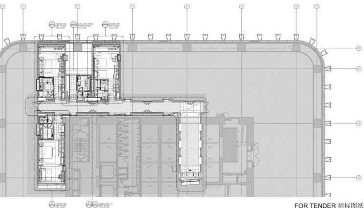 香格里拉建筑平面图资料下载-上海前滩香格里拉大酒店样板间方案+施工图