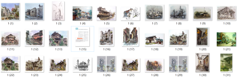 景观手绘书籍资料下载-30张夏克良手绘效果图