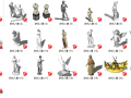 22个欧式人像雕塑su模型