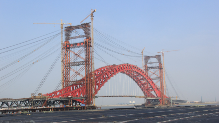 [宁波]大桥工程钢桁拱桥施工关键技术_7