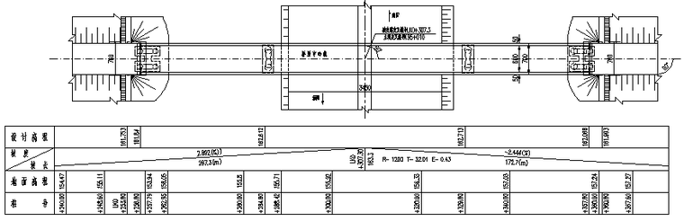 107米变截面连续箱梁天桥施工图纸_3