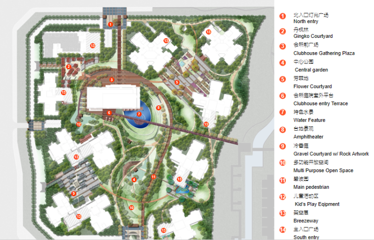 居住区活动空间资料下载-[四川]成都华润居住区景观方案文本-AECOM