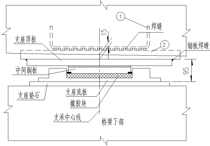 107米变截面连续箱梁天桥施工图纸_10