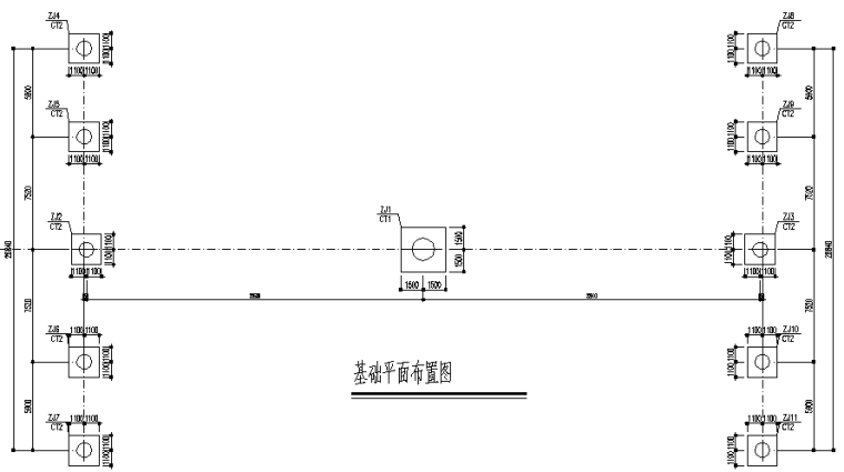 [长沙]中学门口人行过街天桥施工图设计_4