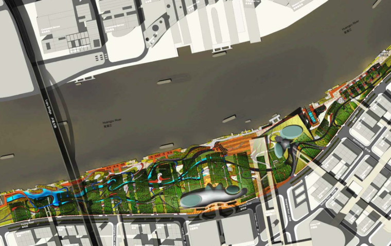 小型概念公园方案资料下载-[上海]白莲泾码头公园概念方案文本
