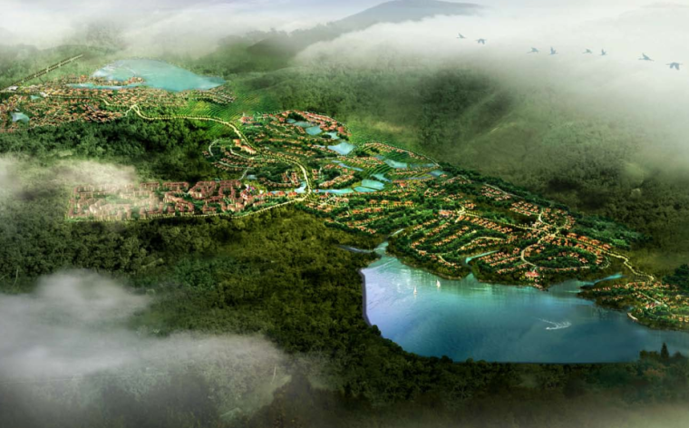 养生谷概念规划城市设计资料下载-[海南]万宁热带林养生谷总体规划概念方案