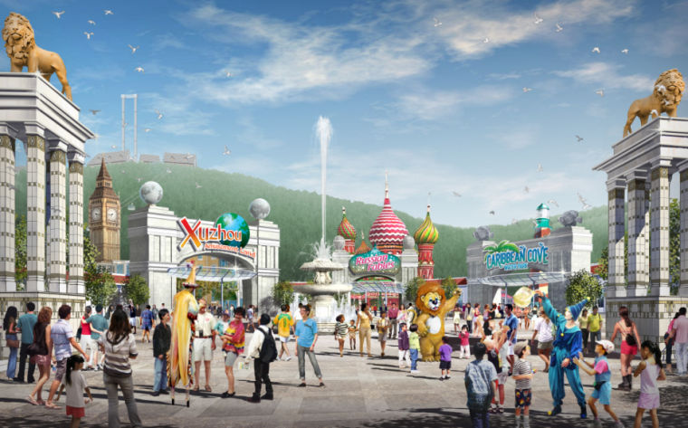 游乐主题乐园设计资料下载-[江苏]彭城欢乐世界游乐园主题乐园规划方案