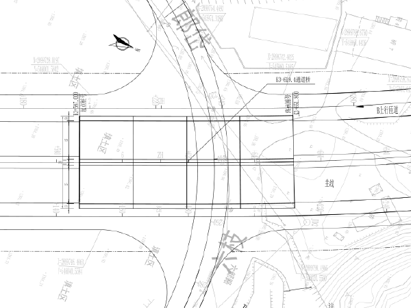 小区道路施工图示意资料下载-整体式闭合“口”字形立交桥工程施工图纸