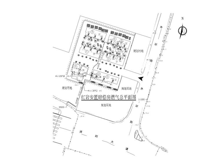 塑钢门窗施工图大样节点资料下载-多套燃气施工图（含多个节点图）