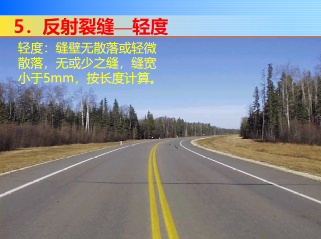 反射裂缝—轻度