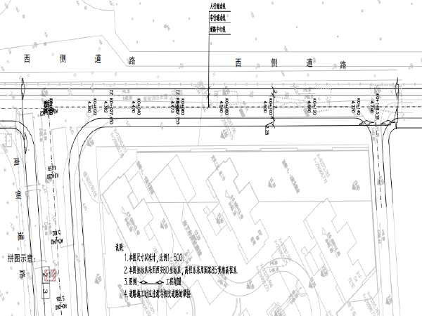 道路设计图纸平面图资料下载-市政多条道路建设和整治提升设计图纸