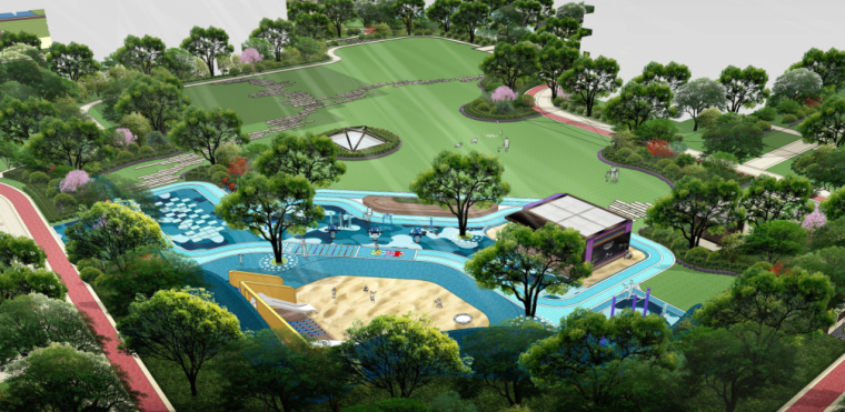 江苏省居住区典型设计资料下载-[江苏]居住区景观深化设计-儿童活动区设计