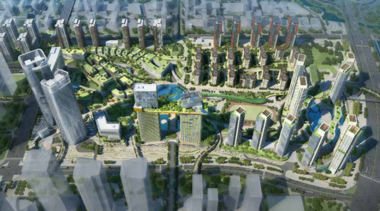 景观设计公司架构资料下载-[深圳]前海商业空中花园景观设计-知名景观公司