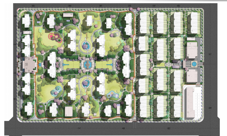 商业街方案文本psd资料下载-[安徽]合肥金茂湾居住区景观方案+cad+psd