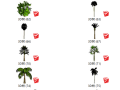 240种植物模型3D树（61-91）