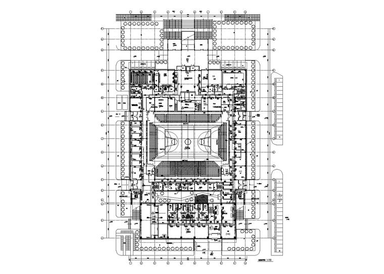 大学施工图投标文本资料下载-天津师范大学体育馆施工图暖通施工图