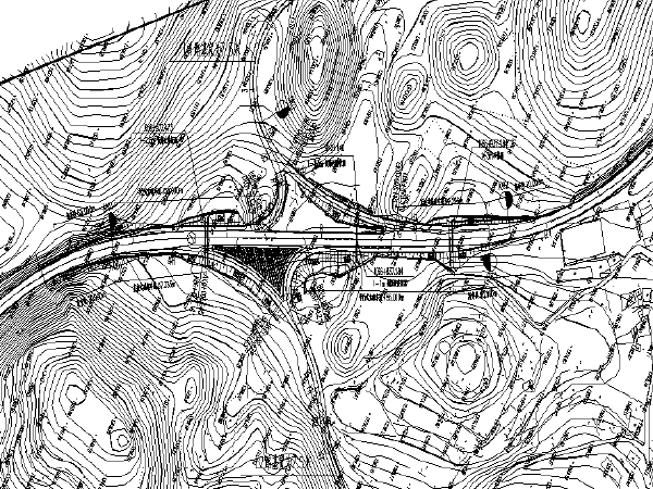 小区道路施工图示意资料下载-[贵州]互通公路工程两阶段施工图设计(CAD)