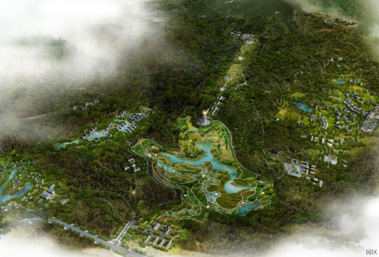 重庆悦来生态城规划设计资料下载-[重庆]南岸区云浮山中式生态园规划设计文本