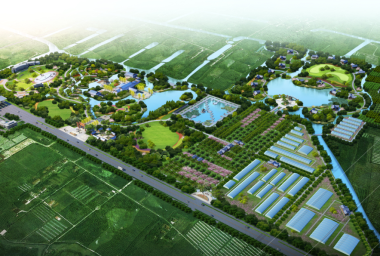 休闲农庄景观点塑资料下载-[上海]生态农庄旅游观光休闲园总体规划文本