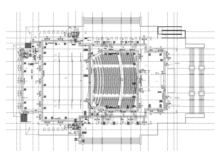 剧场吸音施工CAD资料下载-玉树某县剧场暖通施工图