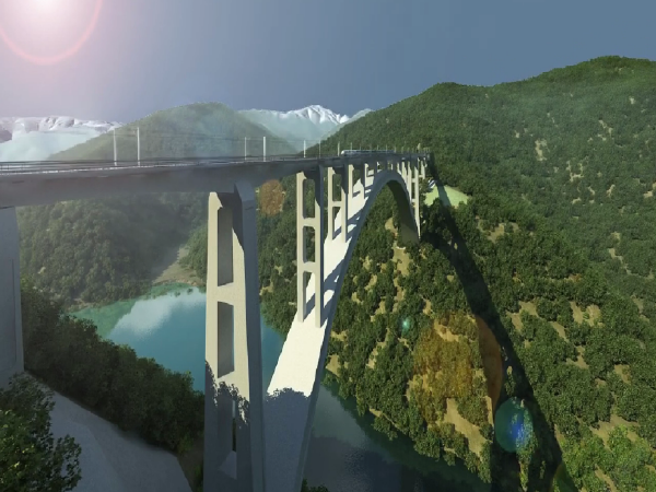 钢筋混凝土浇筑配筋资料下载-[QC]铁路大跨劲性骨架钢筋混凝土拱桥设计