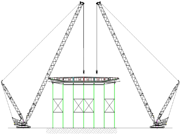 ​[鄂尔多斯]景观大桥钢箱梁安装专项方案_2