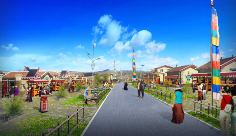 玛德黑塞拉瓦花店资料下载-[四川]藏族哈拉玛村落改造旅游扶贫规划方案