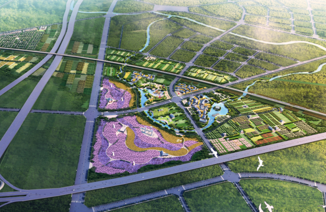 总平面图水景设计资料下载-[河南]郑州市美丽乡村规划文本+CAD总平面图