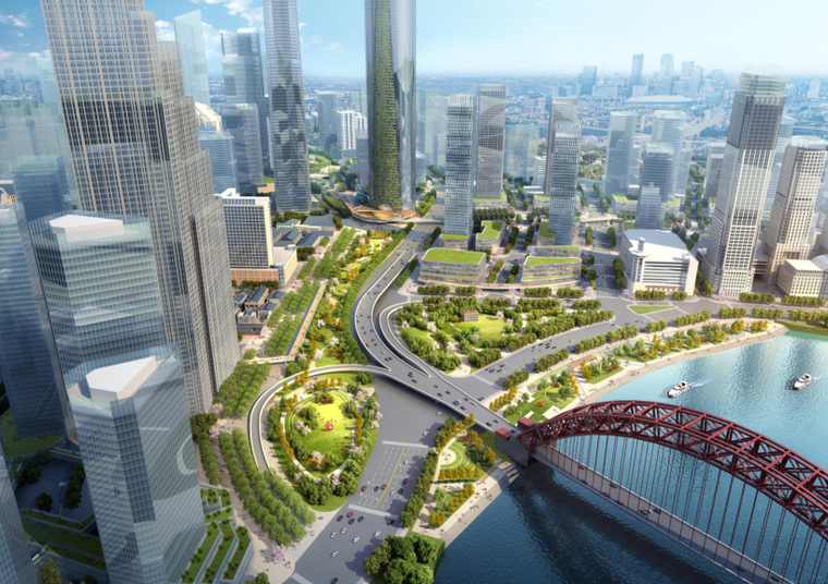 [湖北]武汉中央核心区绿轴城市公园景观方案