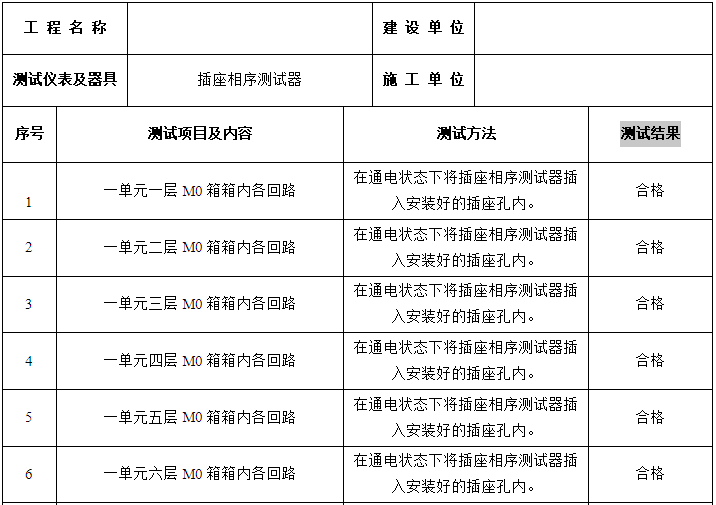 插座图开关图资料下载-线路、插座、开关接地检验记录