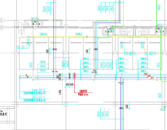 剧场地下车库cad资料下载-RevitMEP管线地下车库案例配套文件（CAD）