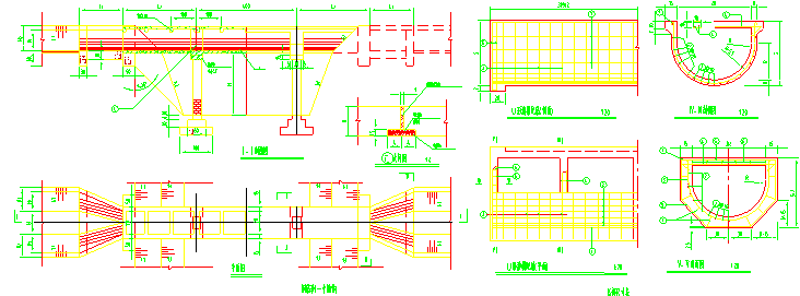 25mT形桥梁设计图资料下载-U形渡槽设计图