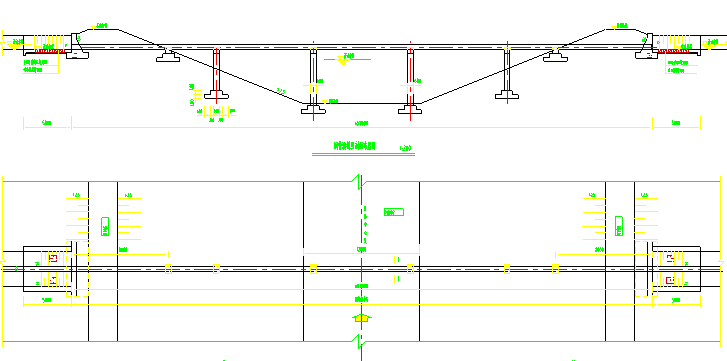 临时钢管棚设计图资料下载-钢管式渡槽典型设计图