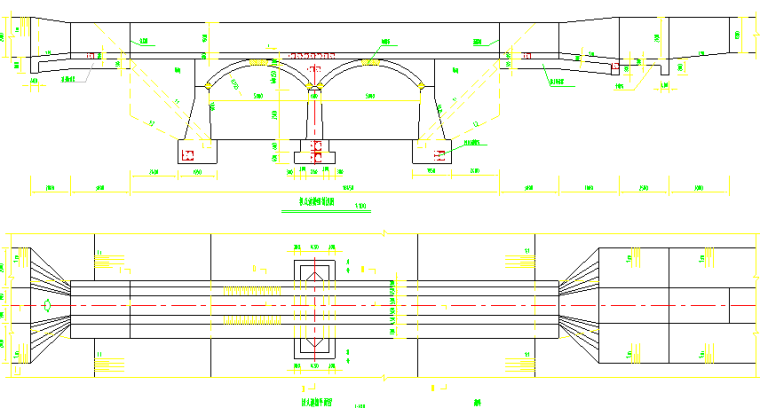渡槽的典型设计资料下载-拱式渡槽典型设计图
