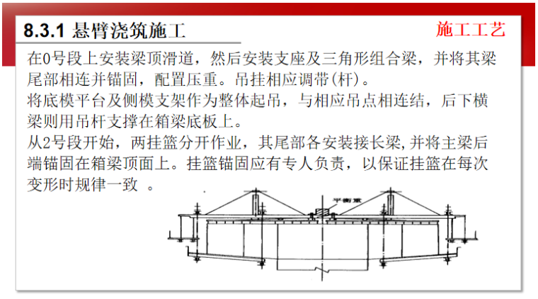 道路工程施工之桥梁主梁悬臂施工_5