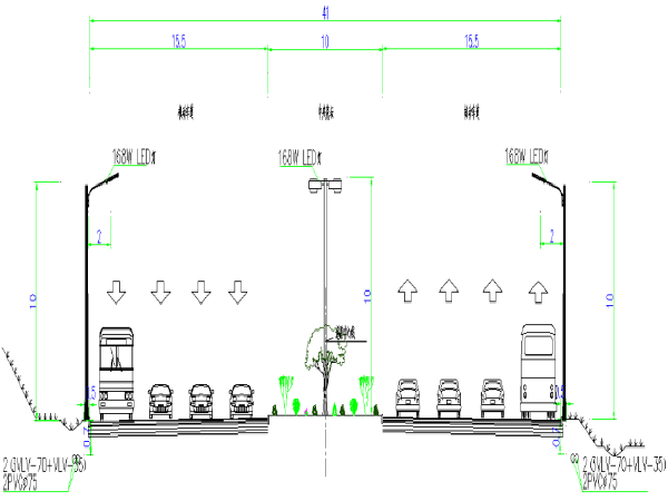 路灯规划cad资料下载-​城市主干道照明路灯基础施工方案