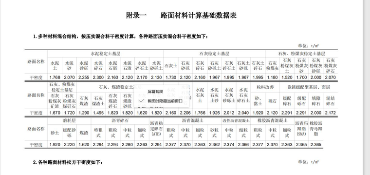 贵州省公路18定额资料下载-公路定额有这种路面材料基础数据