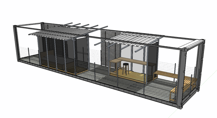 10组SU草图大师创意集装箱建筑素材 (四)-sketchup模型-筑龙渲染表现论坛