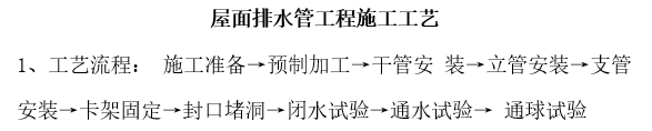 钢管工艺试验资料下载-屋面排水管工程施工工艺